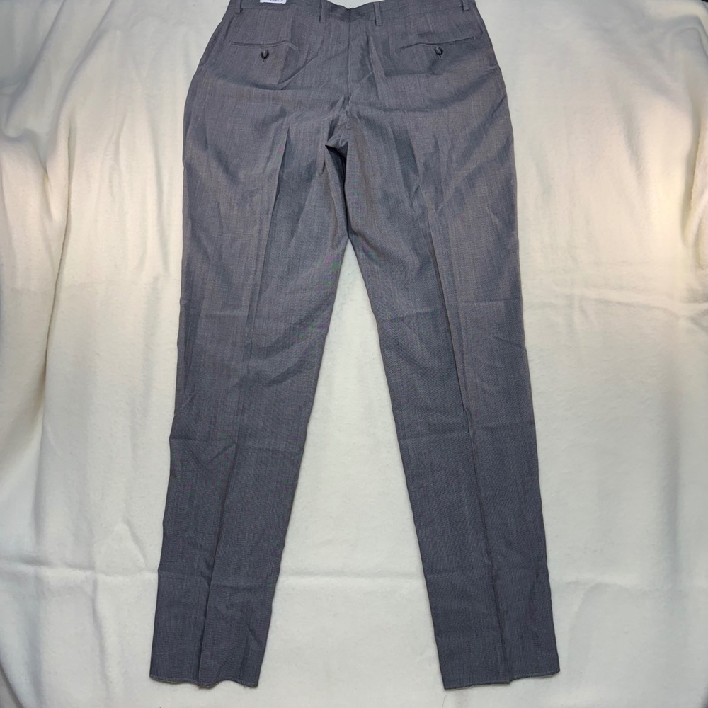 Pronto Uomo Mens Gray 100% Wool Flat Front Modern Fit Dress Pants Size 38 NEW - Picture 8 of 9